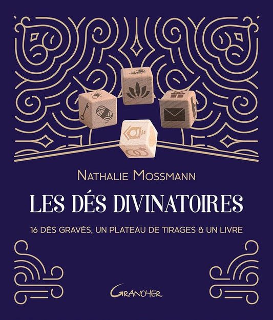 Les Dés divinatoires - 16 dés gravés, un plateau de tirages & un livre - Coffret cover image