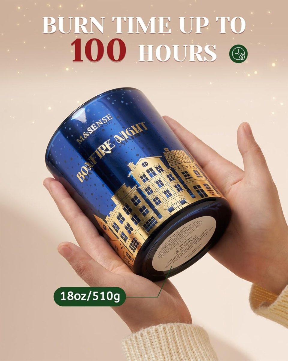 Bougie nocturne en pot de 510 g - Parfum pamplemousse et ambre - Cire de soja naturelle non toxique pour décoration d'intérieur - Longue durée de combustion de 100 heures - bougie - Librairie du Grimoire Ancien