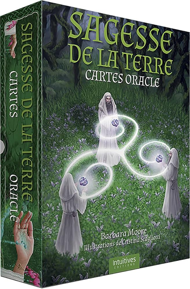 Coffret Sagesse de la terre - Cartes oracle - Barbara Moore, Cristina Scagliotti, Armelle Bescond - Librairie du Grimoire Ancien