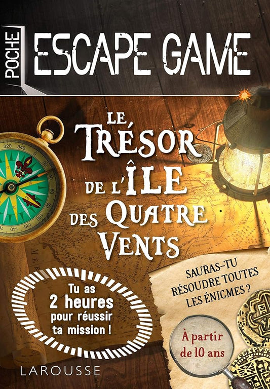 Escape de game de poche - Le Trésor de l'île des Quatre Vents - Gilles Saint - Martin - Librairie du Grimoire Ancien