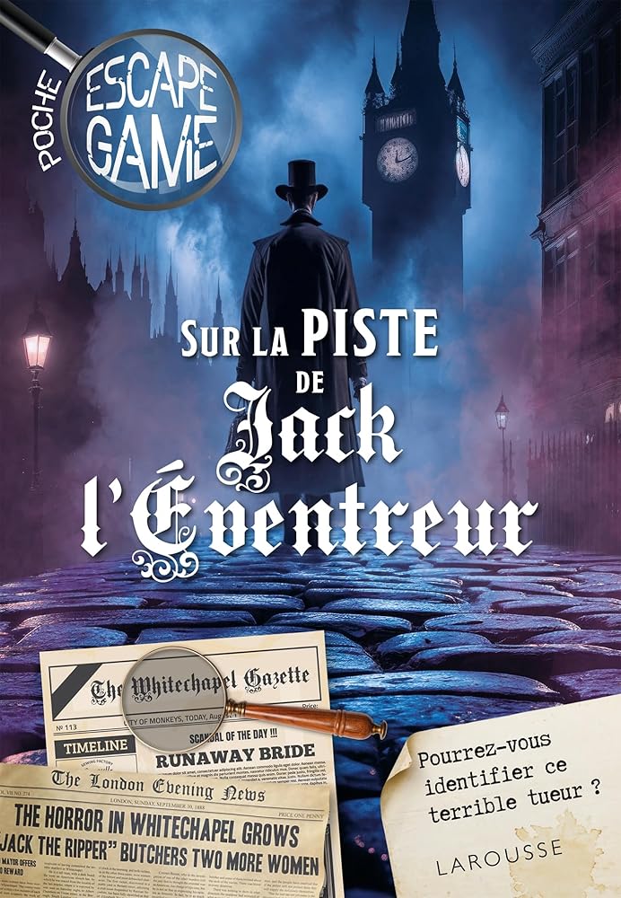 Escape game de poche "sur la piste de Jack L'Eventreur" - Nicolas Trenti - Librairie du Grimoire Ancien