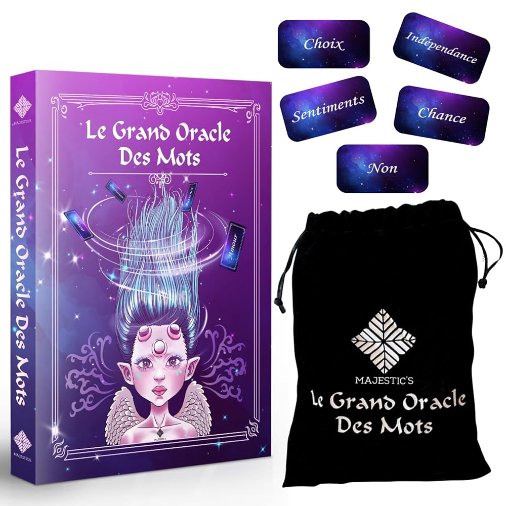 Le Grand Oracle des Mots – Oracle Divinatoire de 150 Mots (Français) - Majestic's - Librairie du Grimoire Ancien