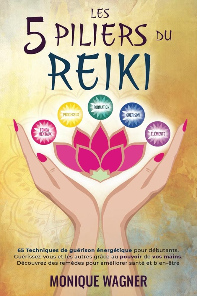 Les 5 piliers du Reiki : 65 techniques de guérison énergétique pour débutants. Guérissez - vous et les autres grâce au pouvoir de vos mains. Améliorez votre santé et bien - être (French Edition) - Monique Wagner - Librairie du Grimoire Ancien