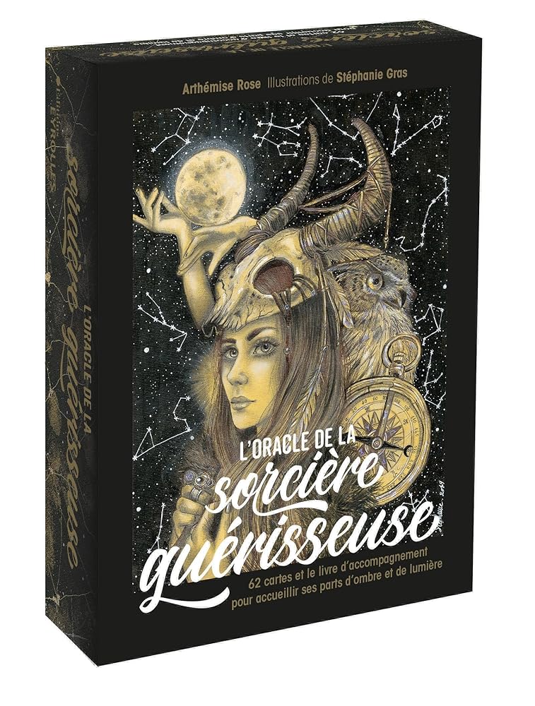 L'oracle de la sorcière guérisseuse : 62 cartes et le livre d'accompagnement pour accueillir ses parts d'ombre et de lumière - Stéphanie Gras, Arthémise Rose - Librairie du Grimoire Ancien