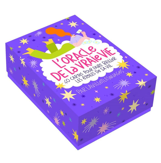 L'Oracle de la vraie vie : 40 cartes pour faire briller les étoiles de sa vie - Lavilletlesnuages - Librairie du Grimoire Ancien