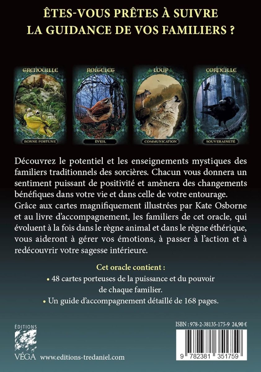 L'oracle des familiers des sorcières - oracle - Librairie du Grimoire Ancien