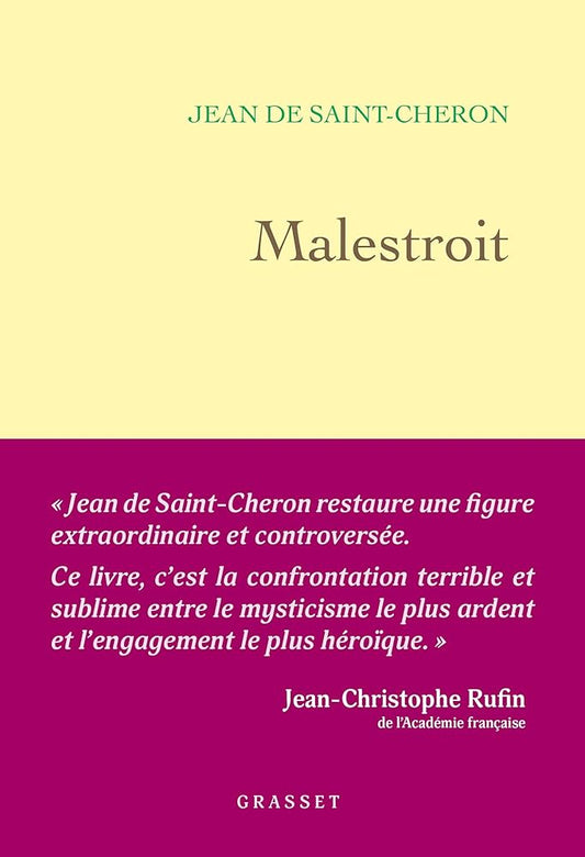 Malestroit : Vie et mort d'une résistante mystique - Jean de Saint - Cheron - Librairie du Grimoire Ancien