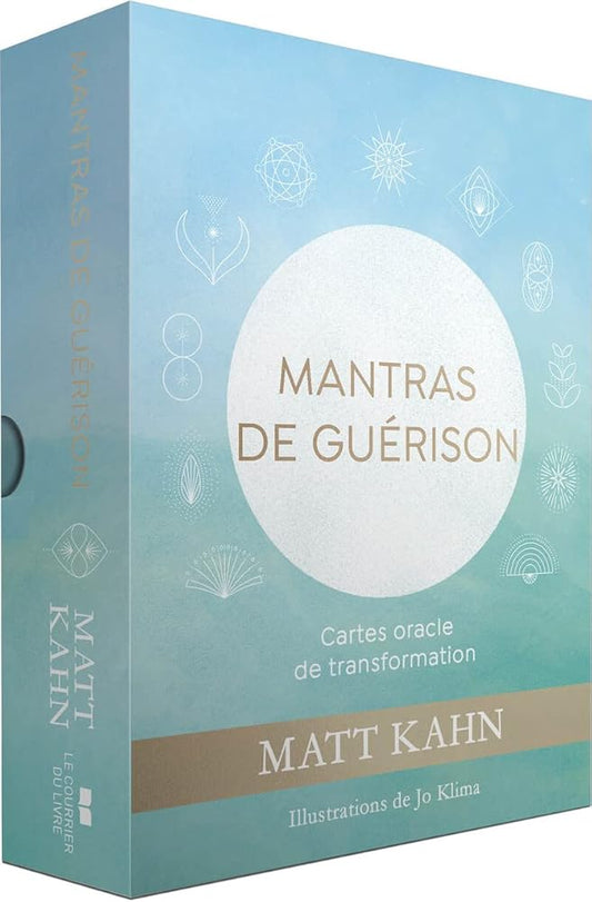 Mantras de guérison - Cartes oracle de transformation - Matt Kahn, Jo Klima, Sylvana Buadès - Librairie du Grimoire Ancien