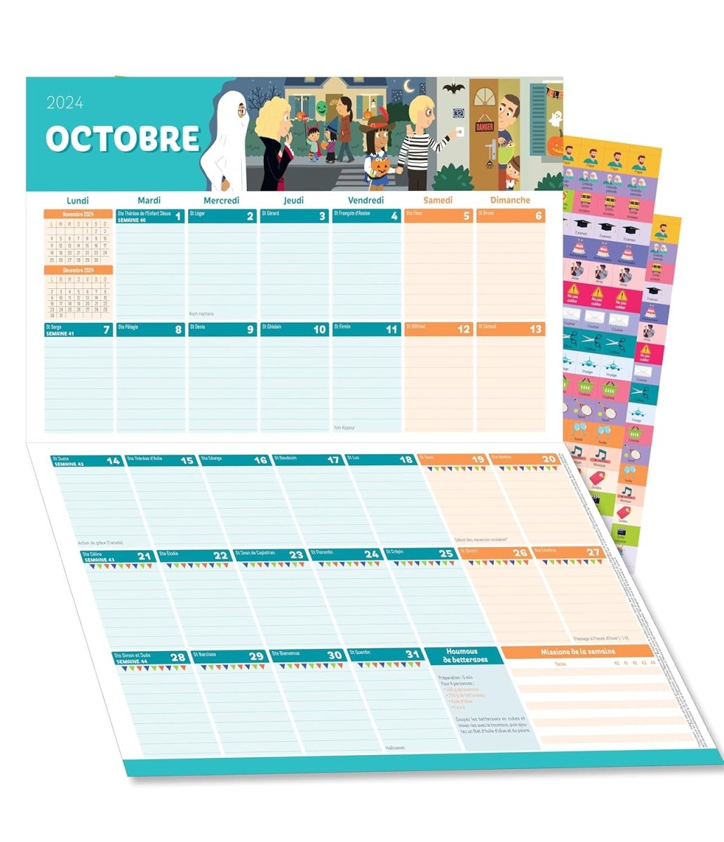 Organiseur familial Mémoniak (sept. 2024 - déc. 2025) - Calendrier - Librairie du Grimoire Ancien