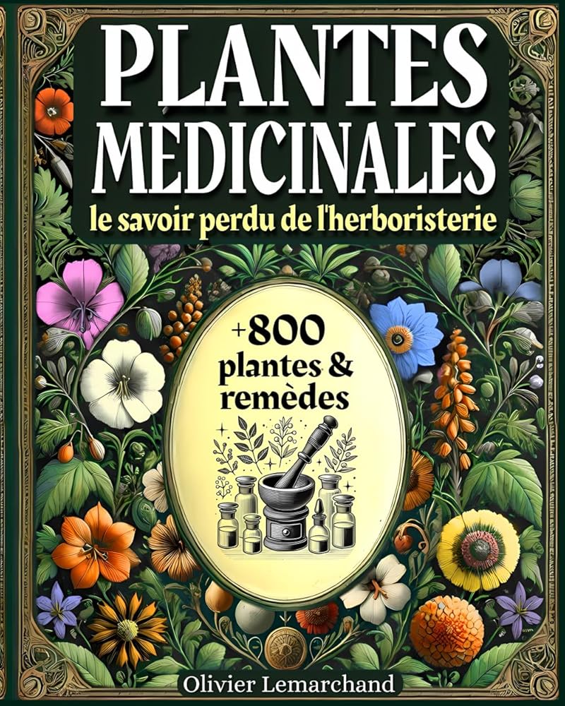 PLANTES MÉDICINALES - Le Savoir Perdu de l'HERBORISTERIE: + de 800 plantes et remèdes avec illustrations & mode d'emploi - Olivier Lemarchand - Librairie du Grimoire Ancien