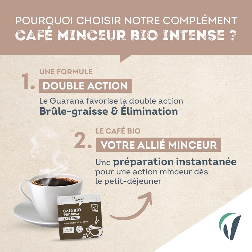 Vitavea - Café Minceur BIO Intense - Brûle - graisse - Café - Librairie du Grimoire Ancien